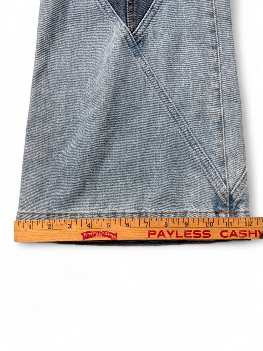 REVICE Two-Tone Boogie Bells patchwork Flare Jeans NWT - Picture 6 of 7